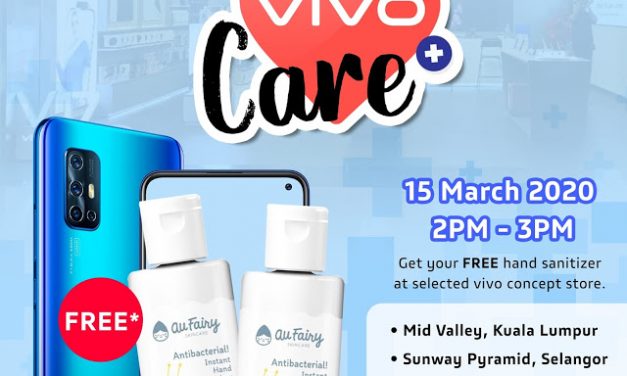 Vivo Memberikan Hand Sanitizer secara percuma